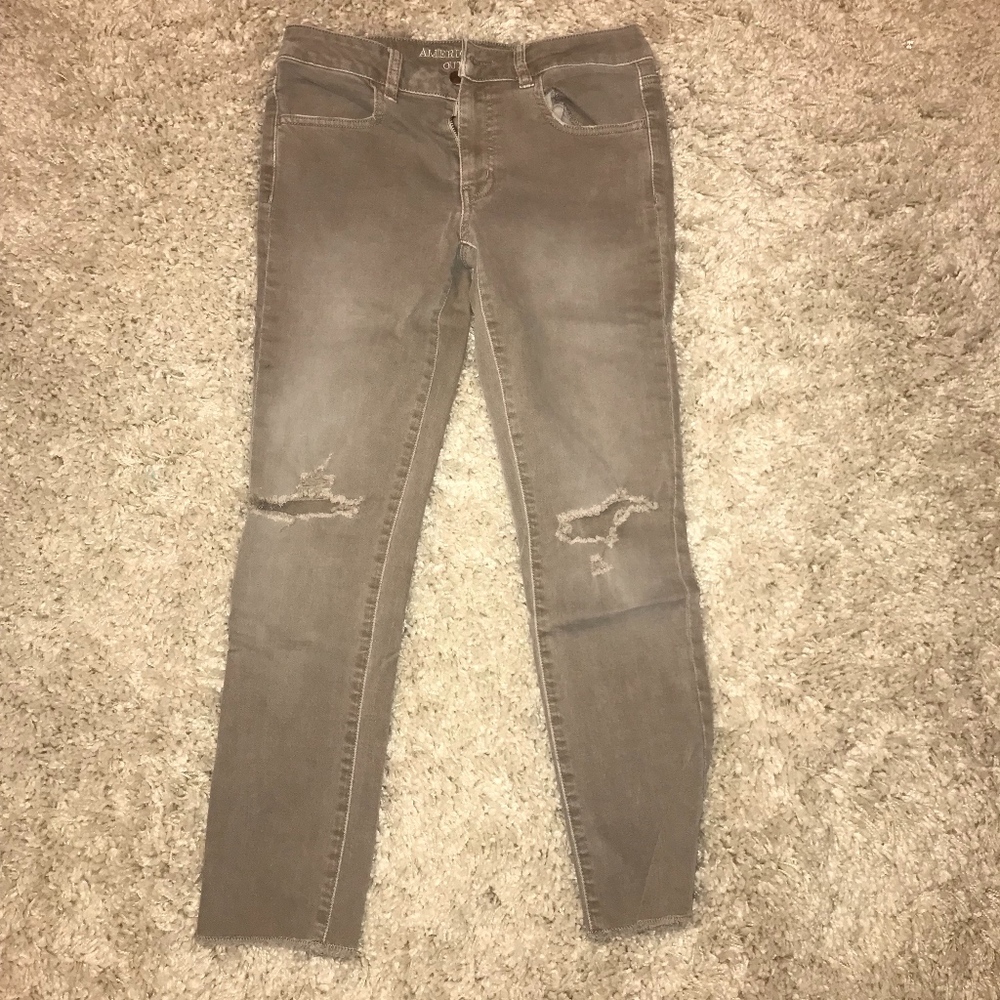 American Eagle Lavender/Gray Jeans